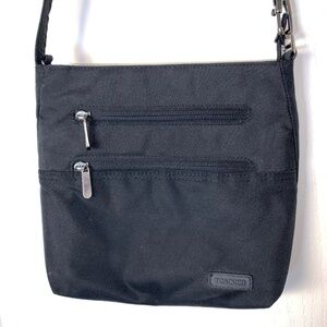 Tracker Anti-Theft Crossbody Travel Bag RFID Secure Multiple Compartments